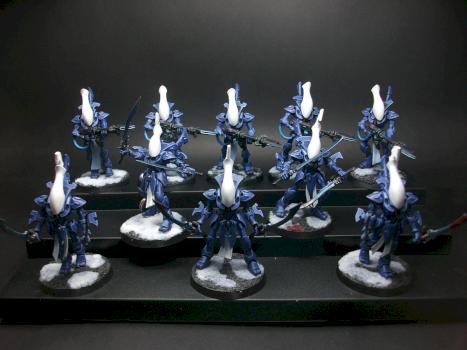 Eldar Wraithguards & Wraithblades by codenamezero