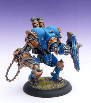 Cygnar Sentinel Light Warjack by SuperblyPaintedMiniatures