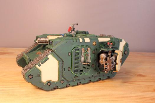 Dark Angels Land Raider by Brushes and boltguns