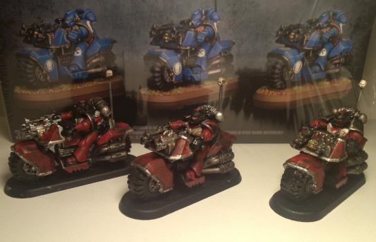 Blood Angel Bike Squad by ajn2011