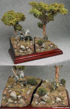 Thunderbolt Mountain Wood Elf Noble with Display Base by spooktalker