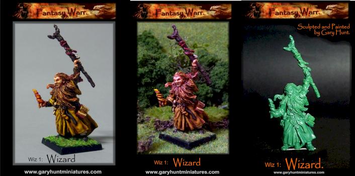 Wizard 1 by Gary Hunt Miniatures