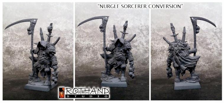 Nurgle sorcerer conversion by Kseronarogu