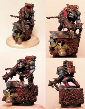 Blue Ork Heavy Gunner by Friar