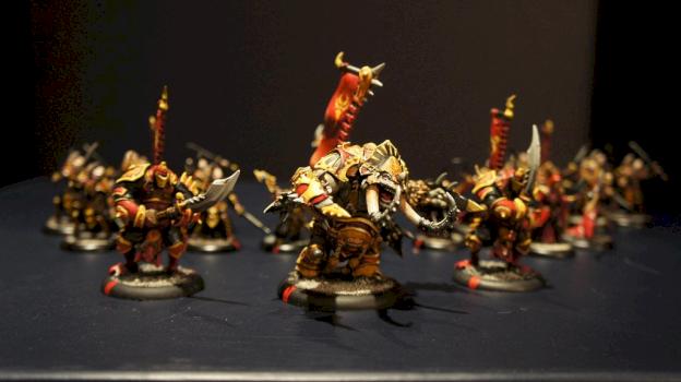 Skorne Titan Gladiator and Cyclops Savages by dr_ether