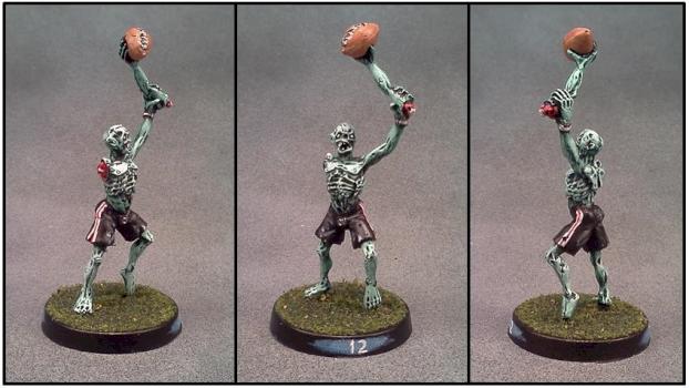 Blood Bowl Zombie by Lou Rollins