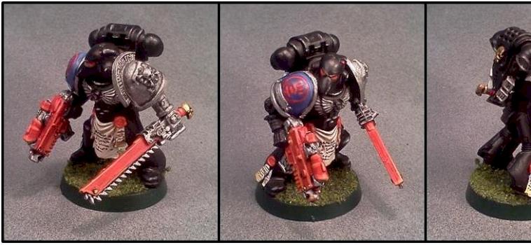 Deathwatch Kill Team Space Marine w/Bolter & Chainsword by Lou Rollins