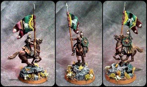 Mounted Rohan Royal Gaurd with Banner 2 by BillFerny