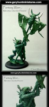 Minotaur Standard Bearer by Gary Hunt Miniatures