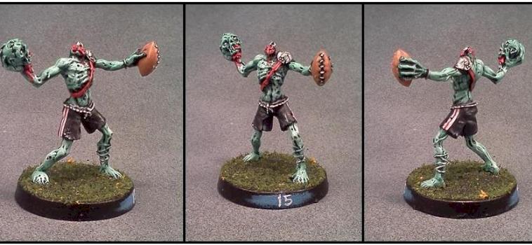 Blood Bowl Zombie by Lou Rollins