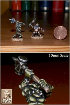 15mm Berserker Dwarf vs. Orc by p67