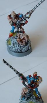 Eldar Harlequin Death Jester on bones by 456mathieu