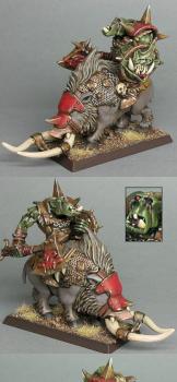 Orc Warboss on boar by GriffinPainting