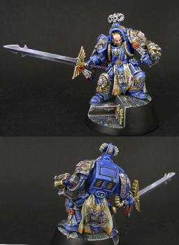 Ultramarines Librarian in Terminator armor by SaxonAngel