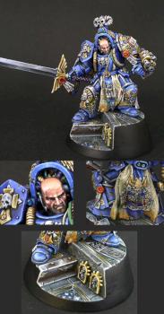 Ultramarines Librarian in Terminator armor detail photos by SaxonAngel