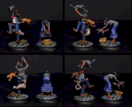 Cat Herders; Malifaux by Solnishko