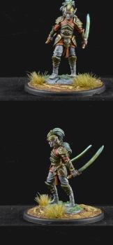 Male Elven Dual Wield Warrior from Dark Sword Miniatures by BigBeefyProductions