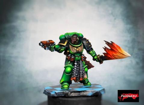 Space Marines Salamanders Captain conversion II by risk0