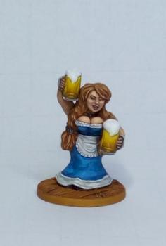 Dwarf tavern maid with beer by chaos spawn