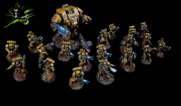 Imperial Fists Supremacy Force Warhammer 40K by CroWarGamePainting