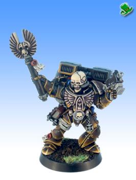 WH40K Space Marine Chaplain with jump pack by leprechaun studio