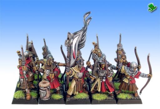 Bretonnia Peasant Bowmen by leprechaun studio