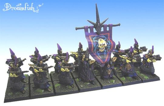 Dark elf - repeater crossbowmen by Dreamfish