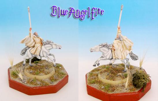 Gandalf on Shadowfax by blueangelfire