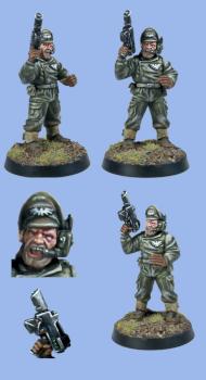 Imperial Guard Cadian Tank Commander winter assault by krom1415