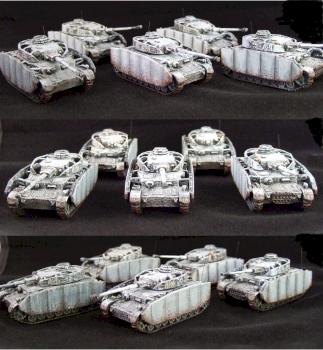 Flames of War  Panzer IV (Winter Camo) by exilesjjb