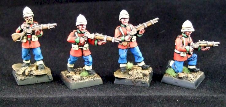 Victorian Line Infantry with Martini Henry Rifles by exilesjjb