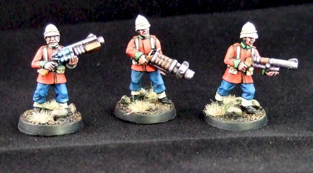 Victorian Infantry with Aether weapons by exilesjjb