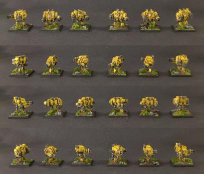 Epic (6mm) New Style Imperial Fists Dreadnoughts by vaaish