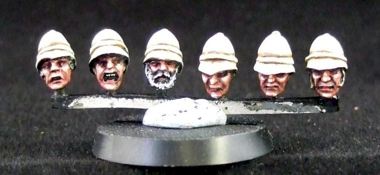 Victorian Line Infantry Heads from the Tea Wars by exilesjjb