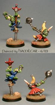 Goblin Characters for Bloodbowl by Hamilcar