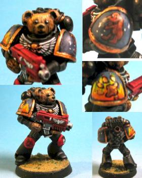 Space Marine Teddy Bear by SaintRigger