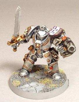 Grey Knight Terminator with Psycannon by Agatheron