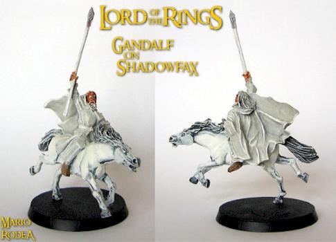 Gandalf on Shadowfax by Mario Rodea