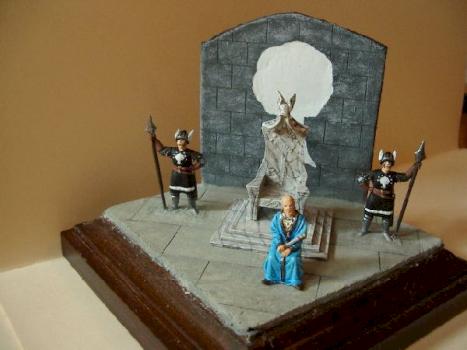 Minas Tirith Throne (Denethor on its Steward chair) by Ori76