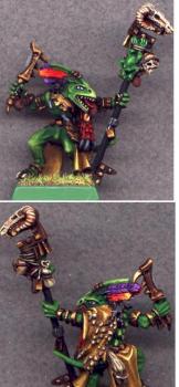 New Lizardmen Skink Priest by Aschul