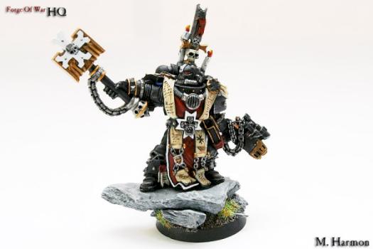 Chaplain Grimaldus: Black Templar by michaelharmon