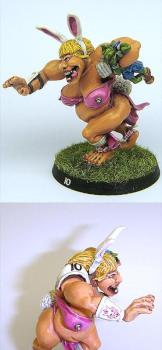 Blood Bowl Bunny Ogress by CrimsonPilot