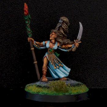 Woodelf sorcerer by El Gonzo Miniatures