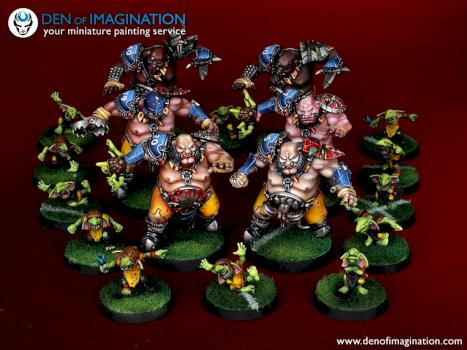 Blood Bowl Ogre team by DEN of IMAGINATION