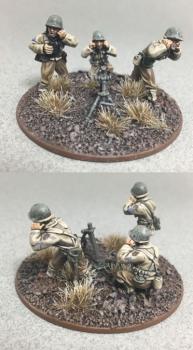 Warlord Games US Infantry Light Mortar and Crew by gowestover