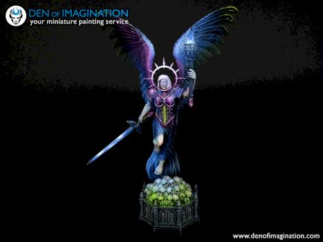 Here is our proposal to make gaming tables/dioramas more attractive,Grand statue of Saint Celestine! by DEN of IMAGINATION