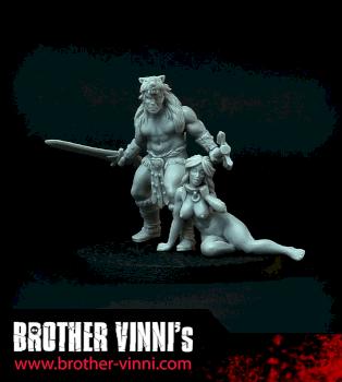 Barbarian and the girl by Brother Vinni