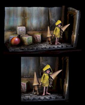 Six (Yellow Raincoat), Little Nightmares Fan Art by Blood Carrot Knights by Jamie M