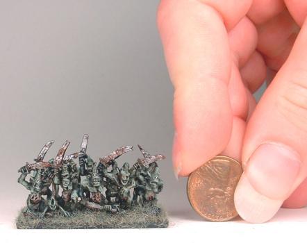 10mm Warmaster Nurgle Plaguebearers by Dr.Morbius