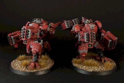 Tau Farsight Enclaves - Broadside Battlesuits by Jarrett